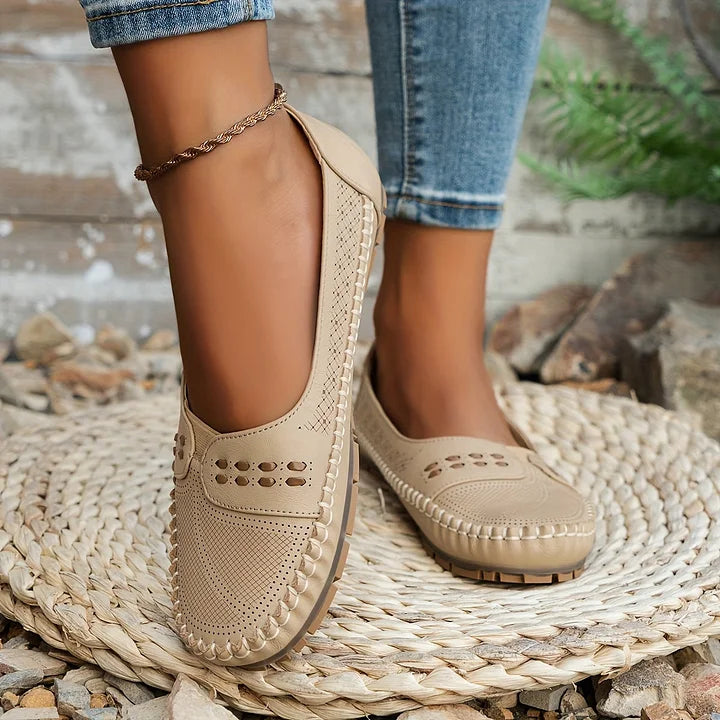 Madeline | Women's Slip-on Loafers with Stitched Style
