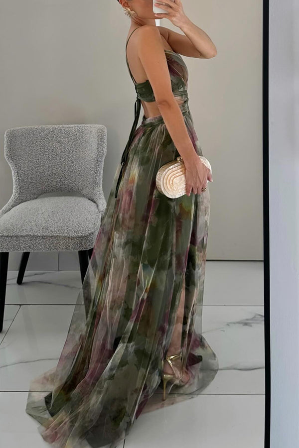 Florentine | Women’s Flowing Cross-Bodice Maxi Dress