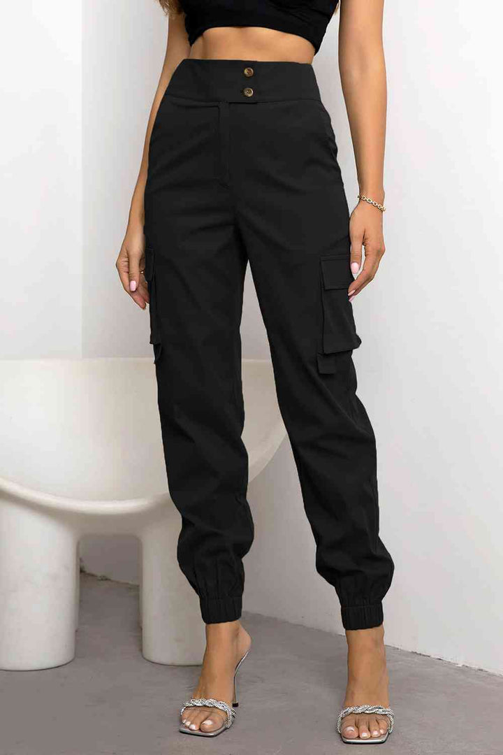 Natasha | Women’s High Waisted Cargo Jogger Pants