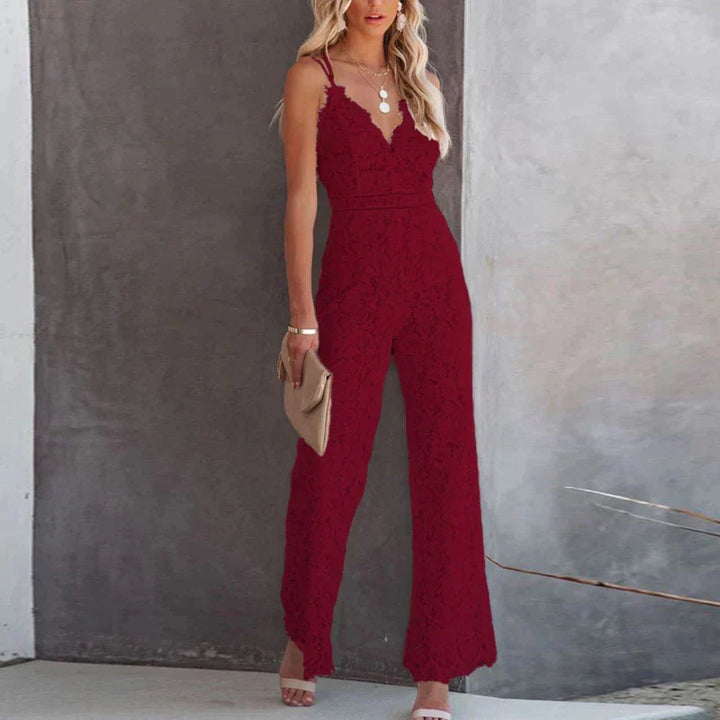 Ismera | Women’s Lace Jumpsuit with Sleevelss