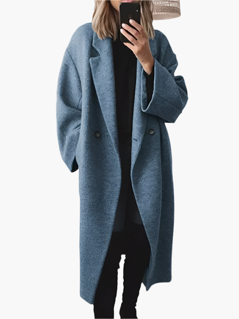 Elena | Women’s Oversized Long Winter Coat with Pocket