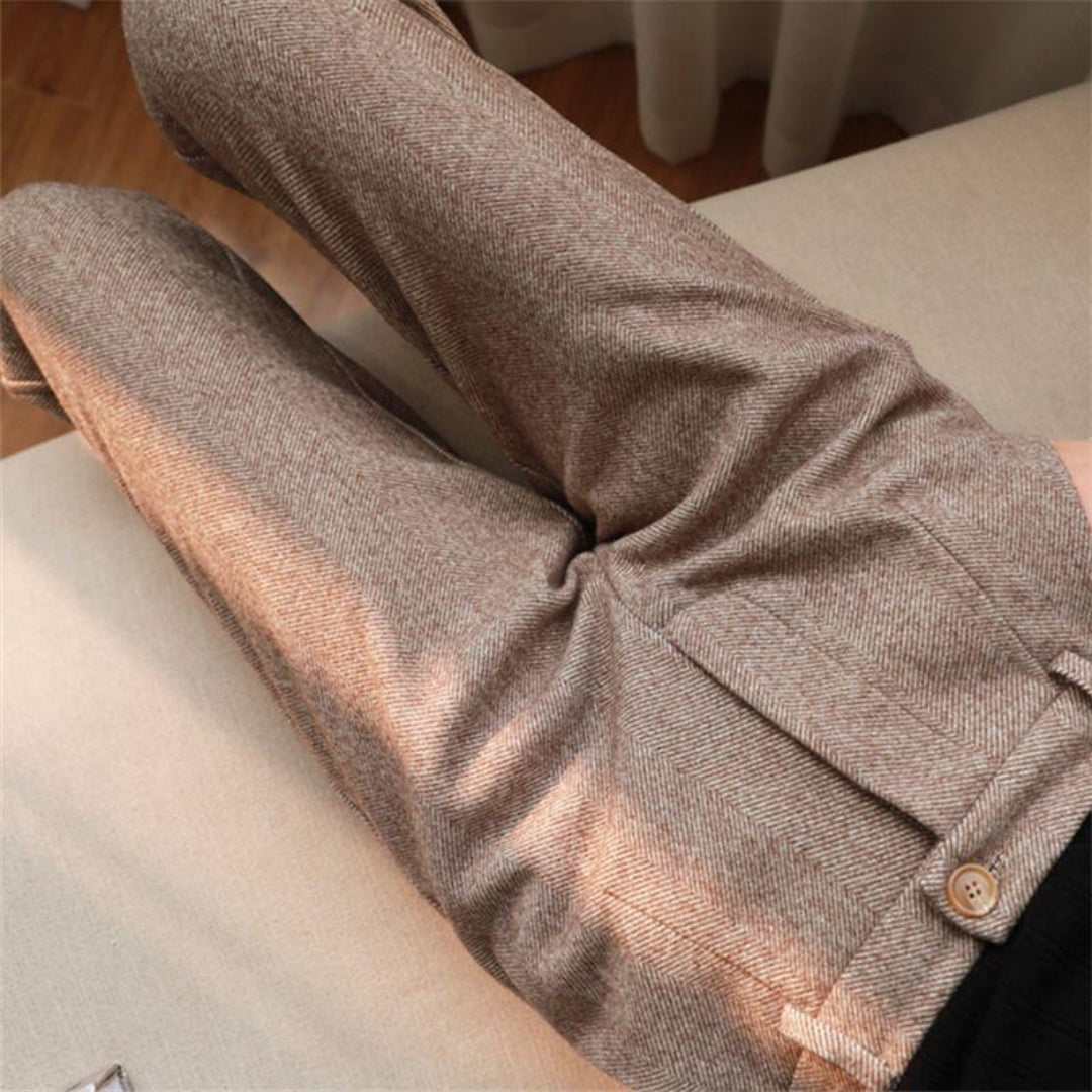 Rowan | Men's Herringbone Tailored Trousers