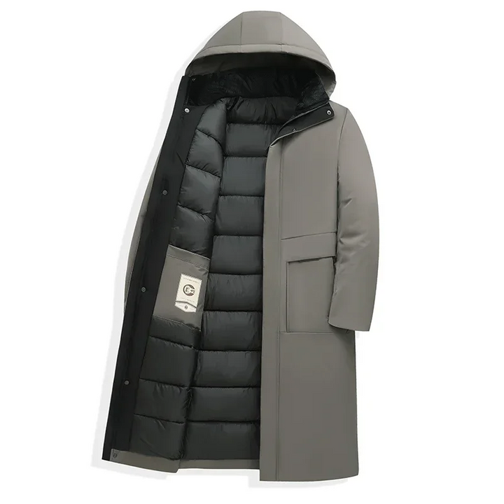 Torvik | Men's Mid-length Quilted Parka with Hood