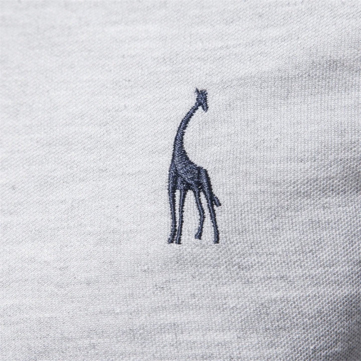 Marvin | Men’s Classic Long-Sleeve Polo Shirt with Embroidered
