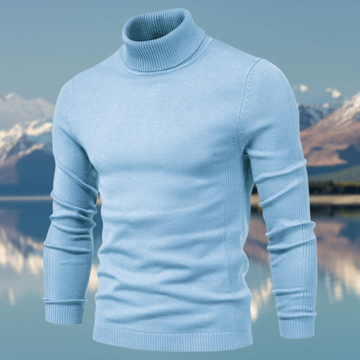 Mico | Men's Turtleneck Sweater with Ribbed Style
