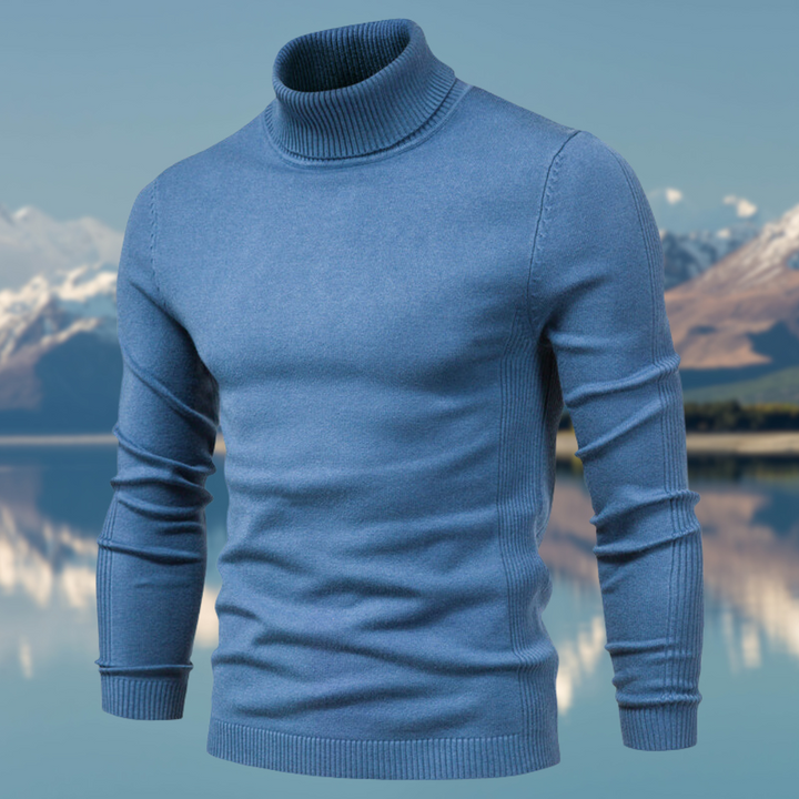 Mico | Men's Turtleneck Sweater with Ribbed Style