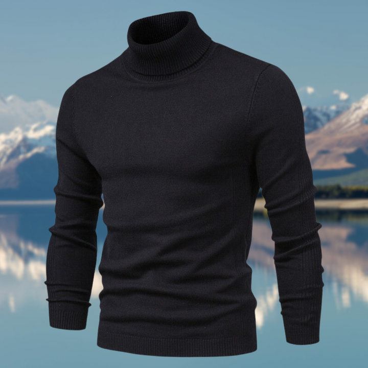 Mico | Men's Turtleneck Sweater with Ribbed Style
