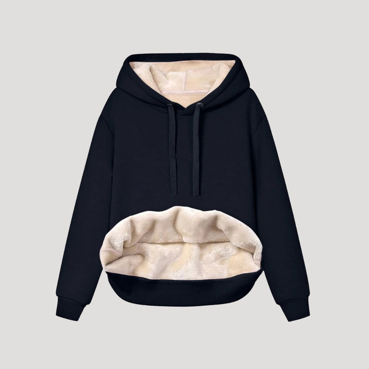 Talia | Women’s Fleece Lined Hooded Sweater with Drawstring