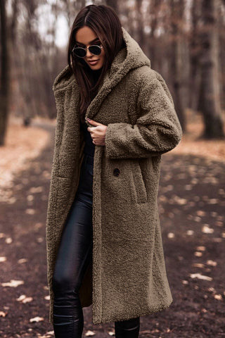 Kendra | Women's Oversized Hooded Teddy Coat