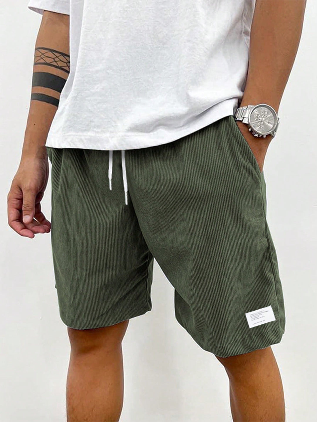Zachariah | Men’s Corduroy Shorts with Drawstring