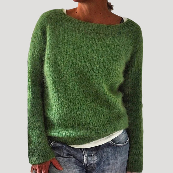 Esmeralda | Women’s Soft Knit Sweater with Boatneck