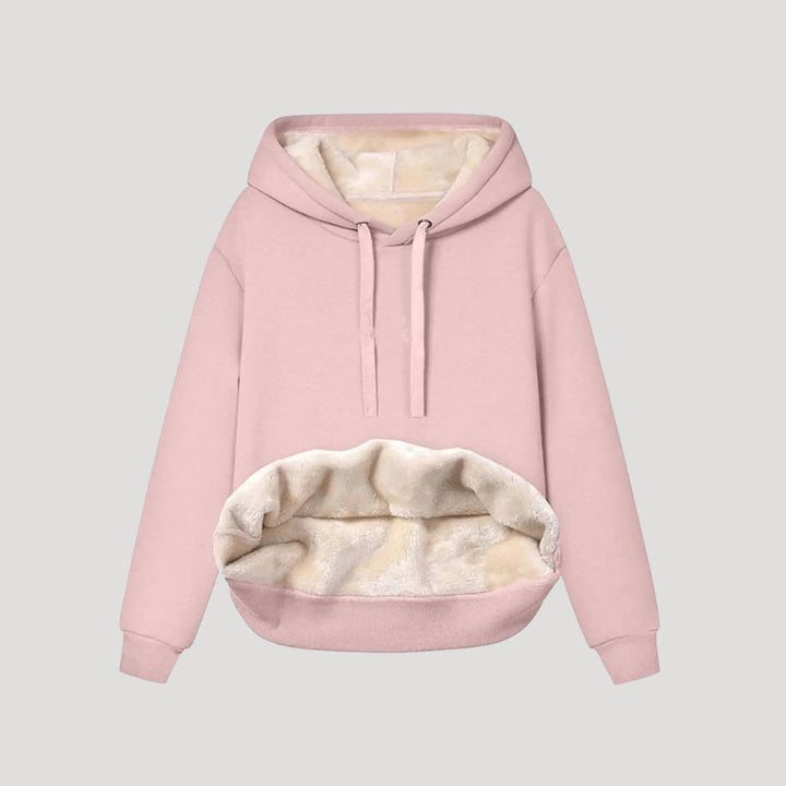 Talia | Women’s Fleece Lined Hooded Sweater with Drawstring