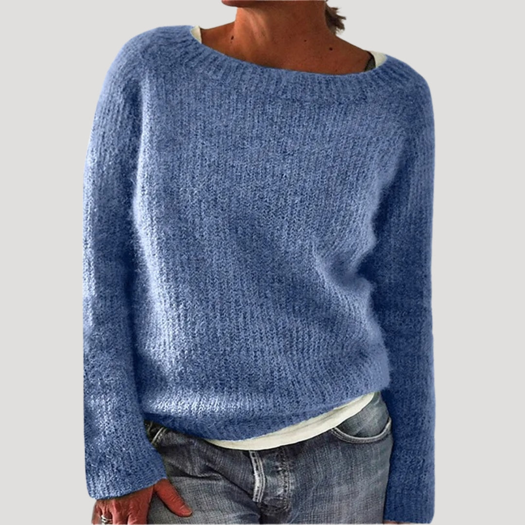 Esmeralda | Women’s Soft Knit Sweater with Boatneck