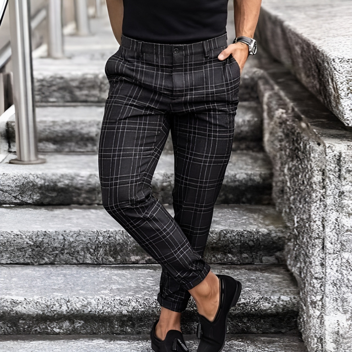 Harlan | Men’s Classic Checked Trousers
