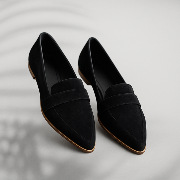 Charlene | Women's Sleek Suede Loafers with Pointed Toe