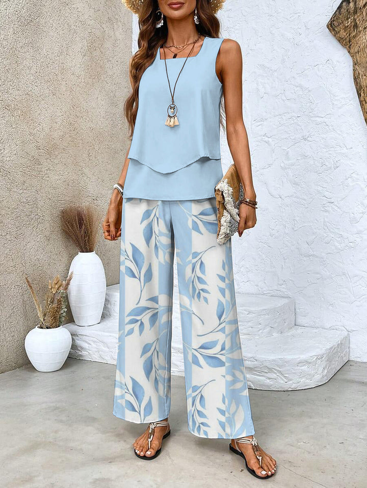 Maurelle | Women's Two Piece Set with Sleeveless Top and Pants