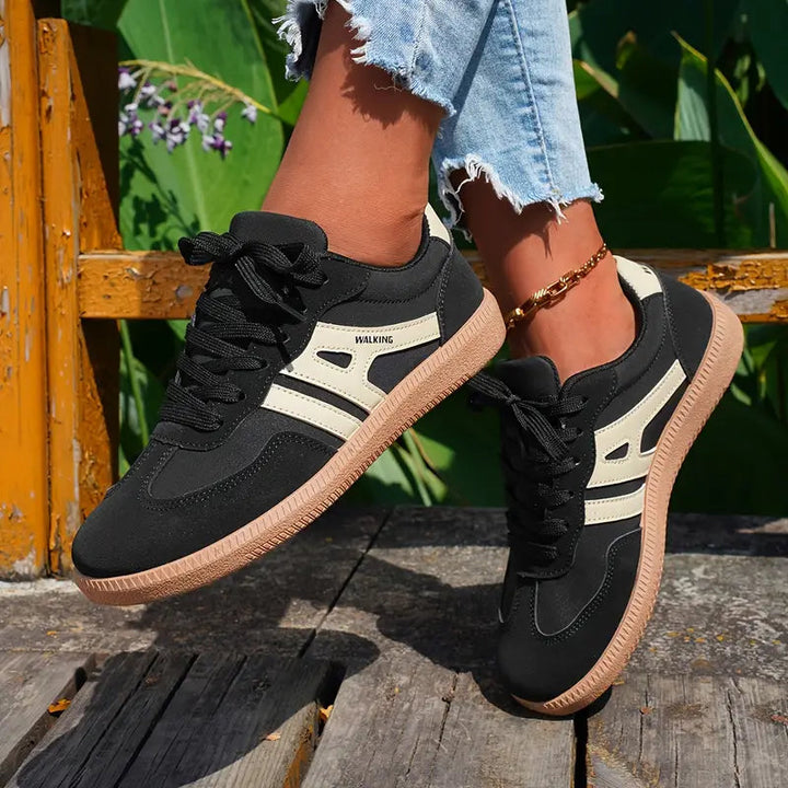 Melanie | Women’s Orthopedic Color Block Shoes with Lace-Up