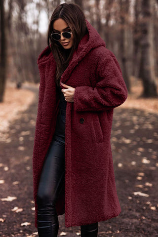 Kendra | Women's Oversized Hooded Teddy Coat