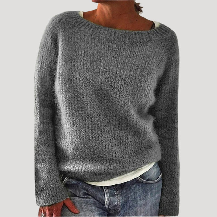 Esmeralda | Women’s Soft Knit Sweater with Boatneck