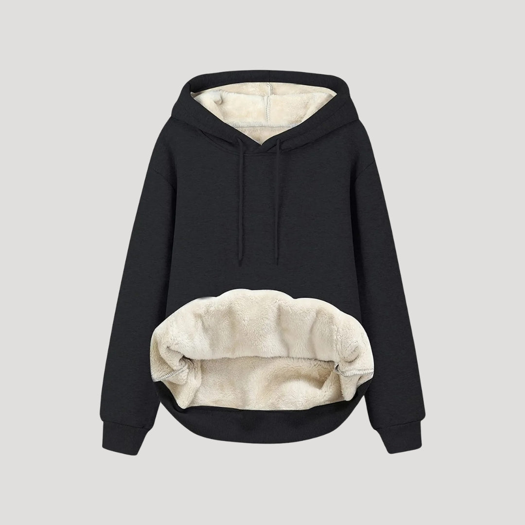 Talia | Women’s Fleece Lined Hooded Sweater with Drawstring