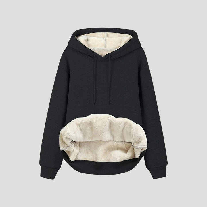 Talia | Women’s Fleece Lined Hooded Sweater with Drawstring