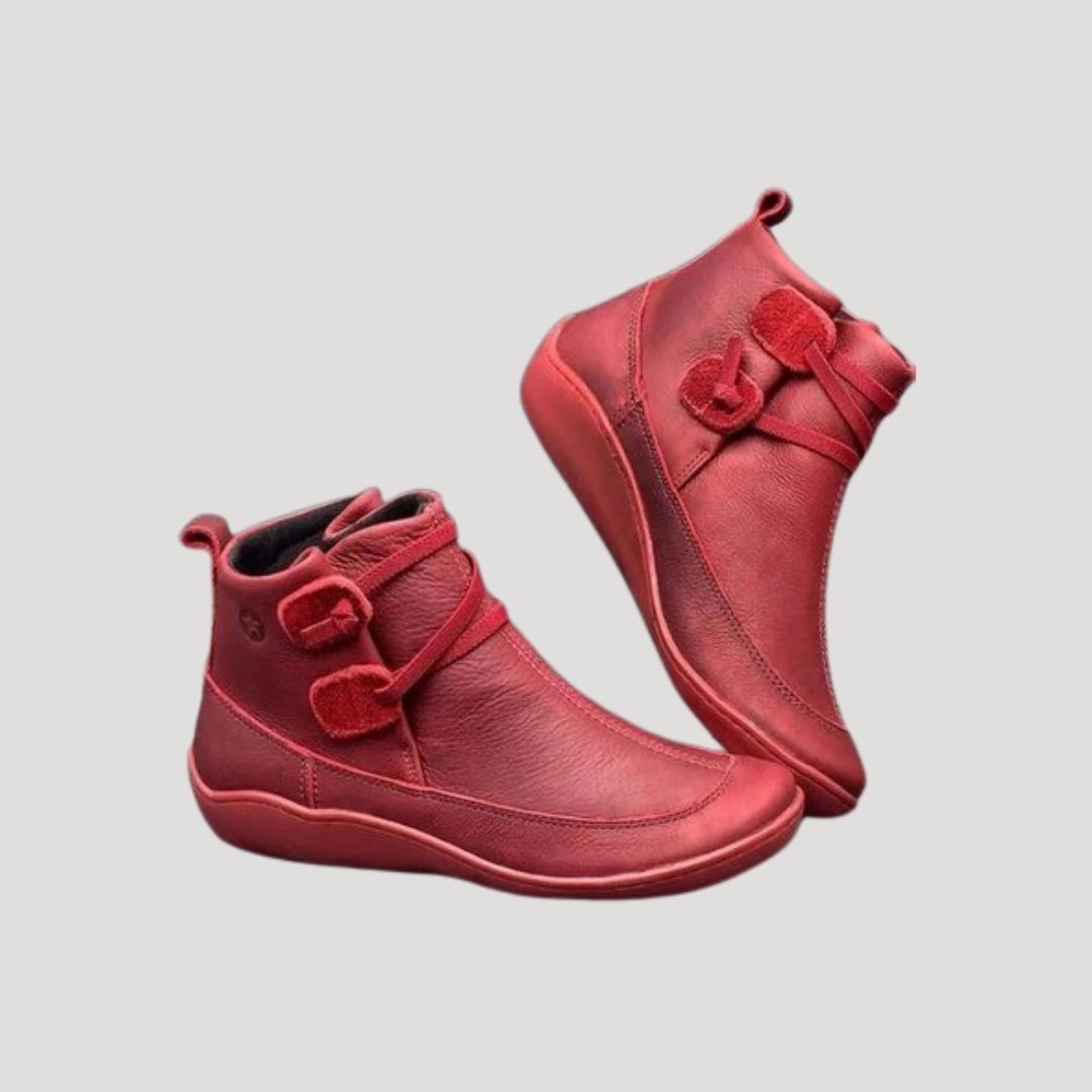 Sienna | Women’s Leather Ankle Boots with Strap Style
