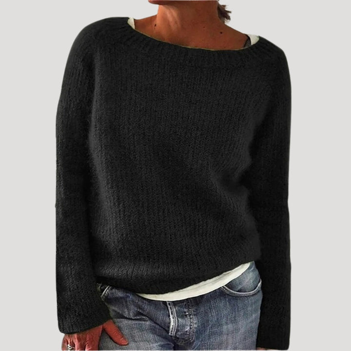 Esmeralda | Women’s Soft Knit Sweater with Boatneck
