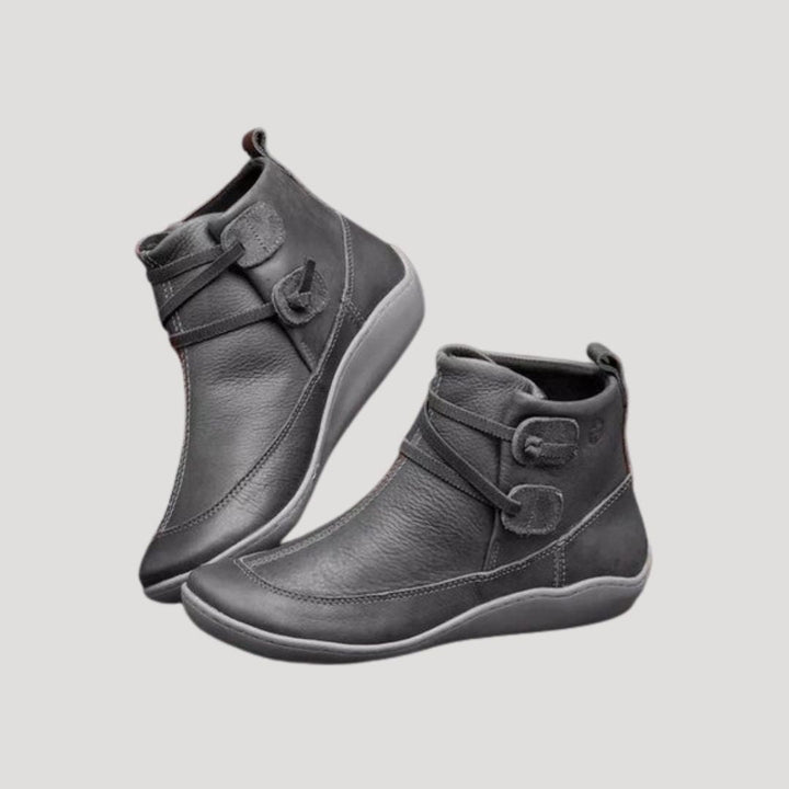 Sienna | Women’s Leather Ankle Boots with Strap Style