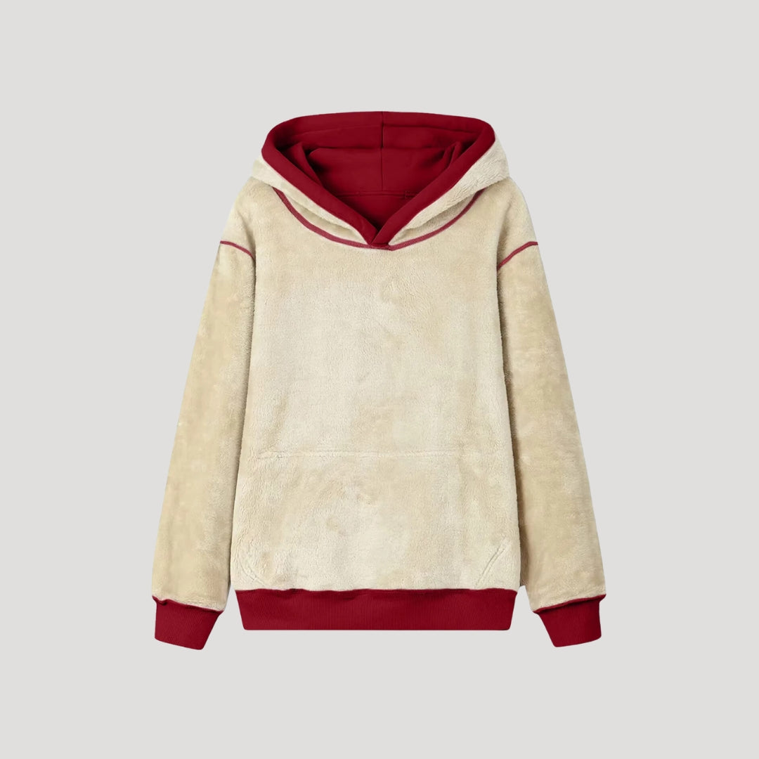 Talia | Women’s Fleece Lined Hooded Sweater with Drawstring