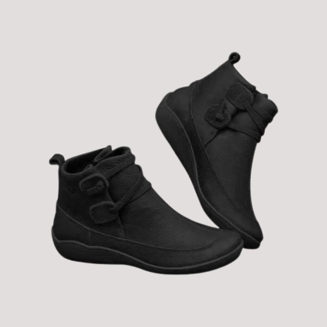 Sienna | Women’s Leather Ankle Boots with Strap Style
