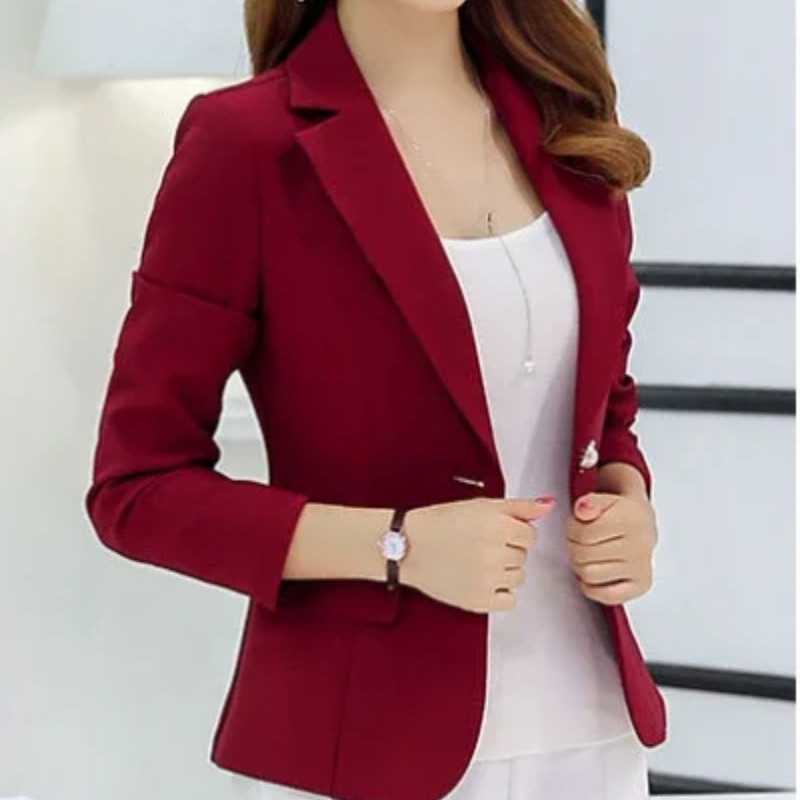 Marielle | Women’s One-Button Tailored Blazer with Pockets