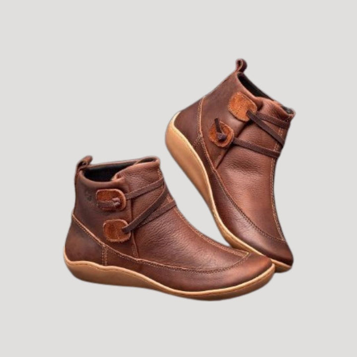 Sienna | Women’s Leather Ankle Boots with Strap Style