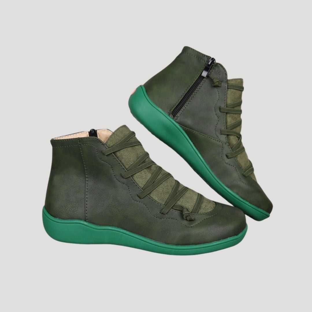 Sienna | Women’s Leather Ankle Boots with Strap Style