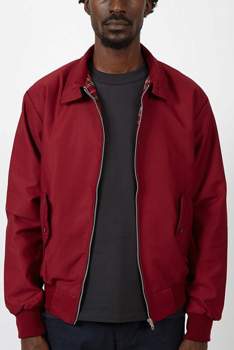 Braxton | Men’s Classic Harrington Jacket with Zip-up