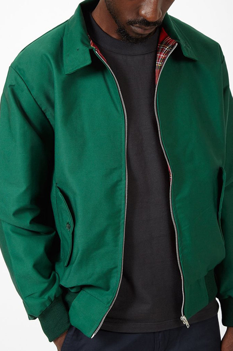 Braxton | Men’s Classic Harrington Jacket with Zip-up