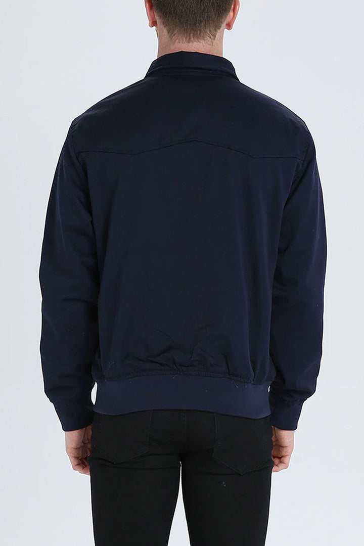 Braxton | Men’s Classic Harrington Jacket with Zip-up
