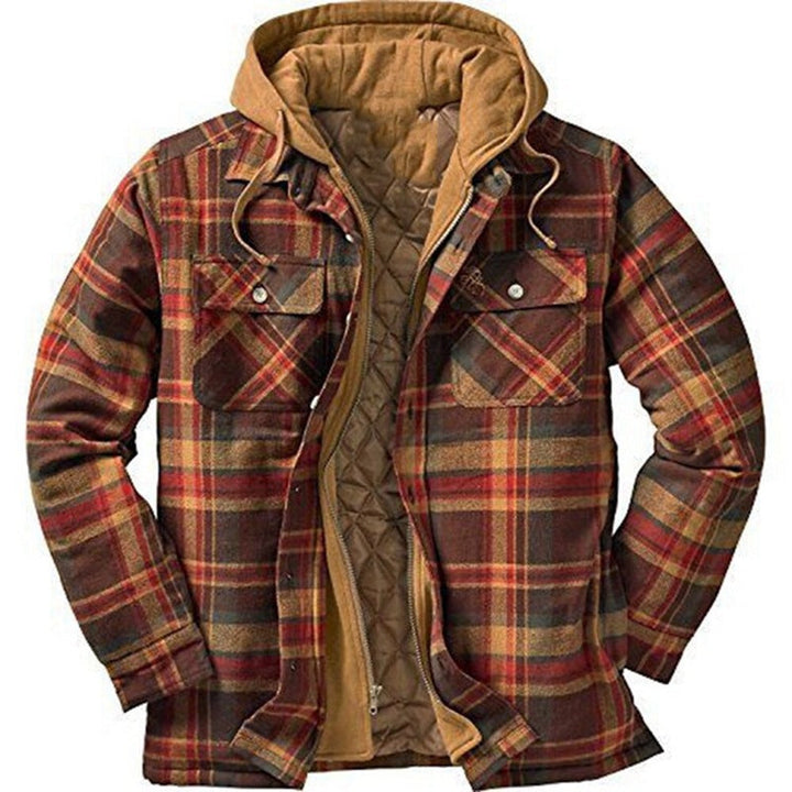 Ryan | Men's Checkered Hood Jacket