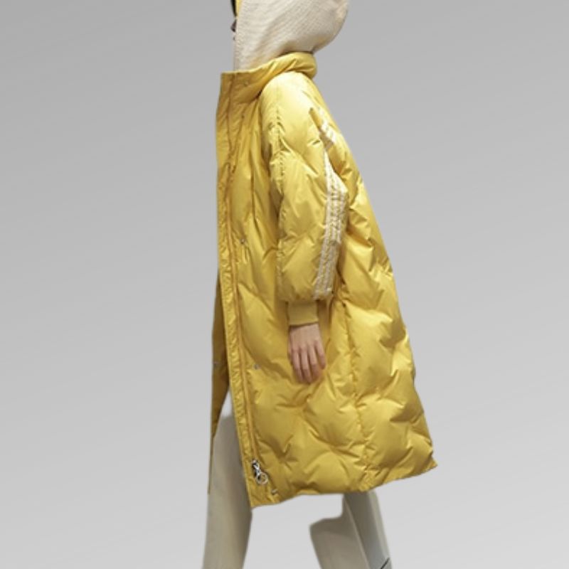 Shaira | Women’s Longline Down Puffer Jacket with Hood