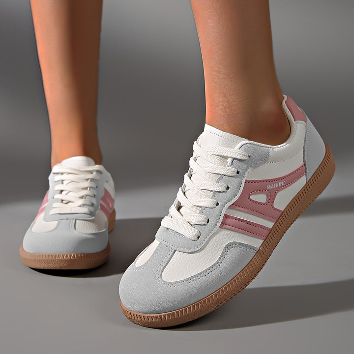 Melanie | Women’s Orthopedic Color Block Shoes with Lace-Up