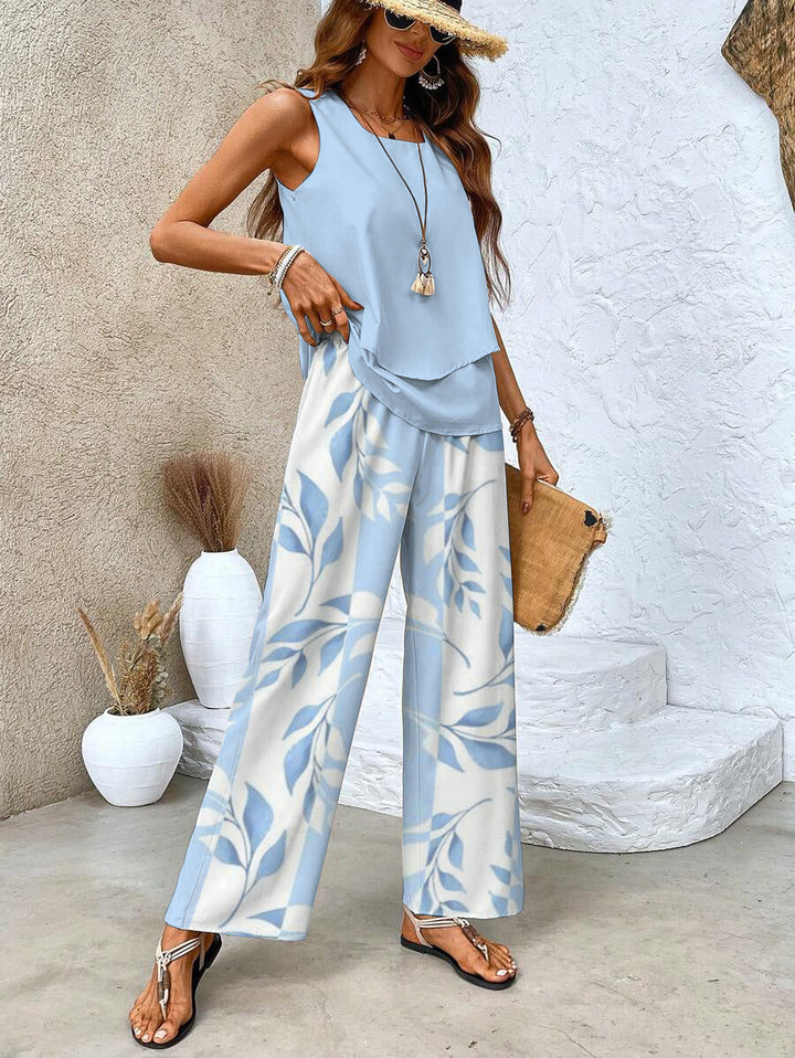 Maurelle | Women's Two Piece Set with Sleeveless Top and Pants