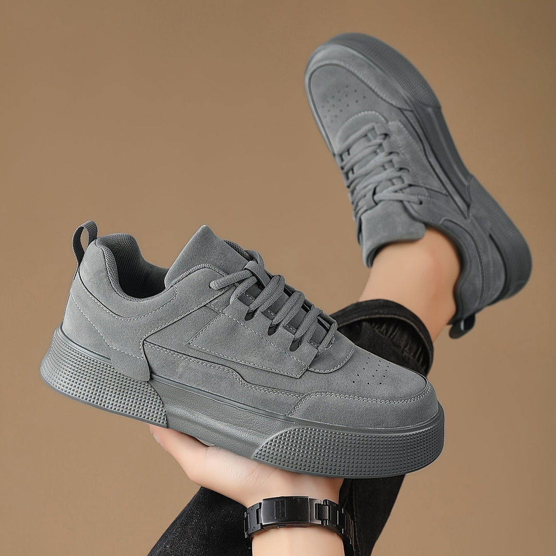 Rhett | Men’s Lace-Up Platform Sneakers with Panel Details