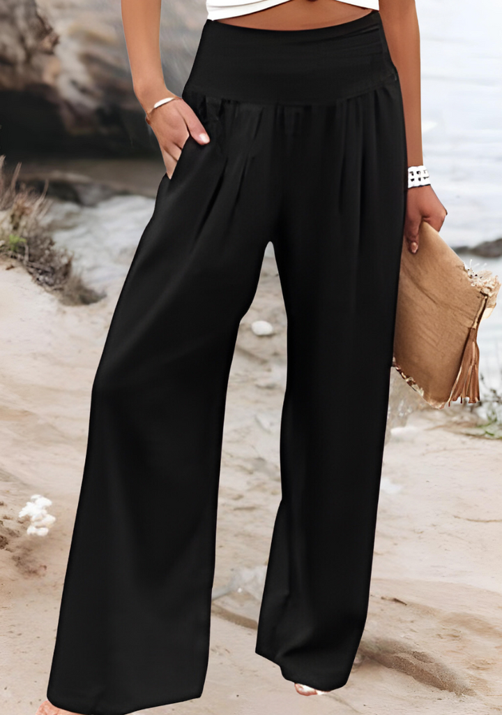 Brenda | Women's High and Elastic Waist Summer Pants