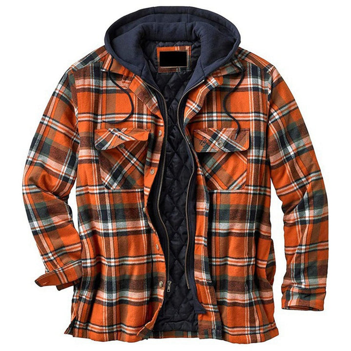 Ryan | Men's Checkered Hood Jacket