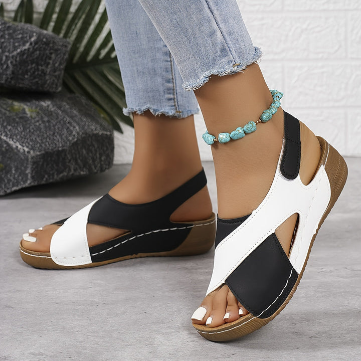 Selene | Women’s Orthopedic Criss-cross Wedge Sandals