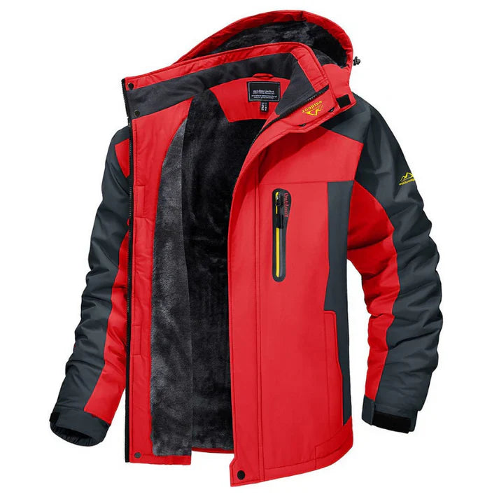 Kellan | Men’s Waterproof Winter Jacket with Color Block