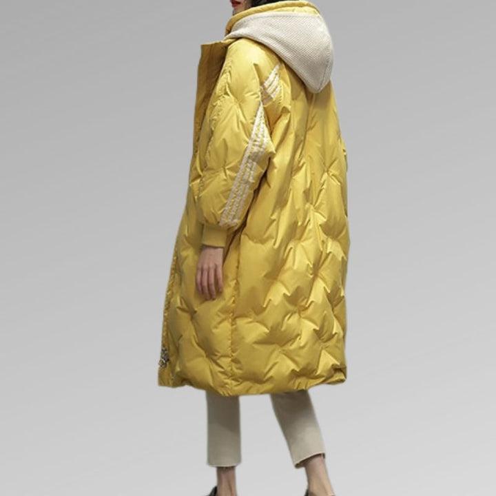 Shaira | Women’s Longline Down Puffer Jacket with Hood