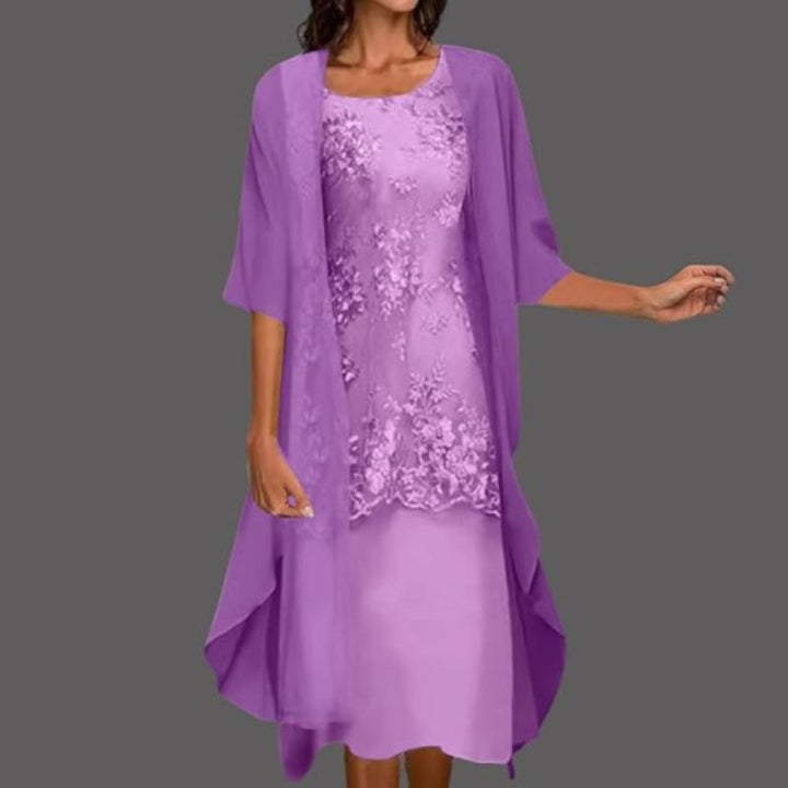 Maritza | Women’s Floral Two-Piece Dress Set with Kimono
