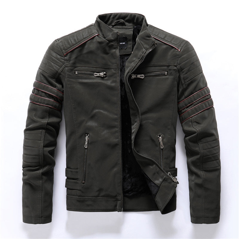 Ravon | Men’s Cargo Motorcycle Jacket with Zipper