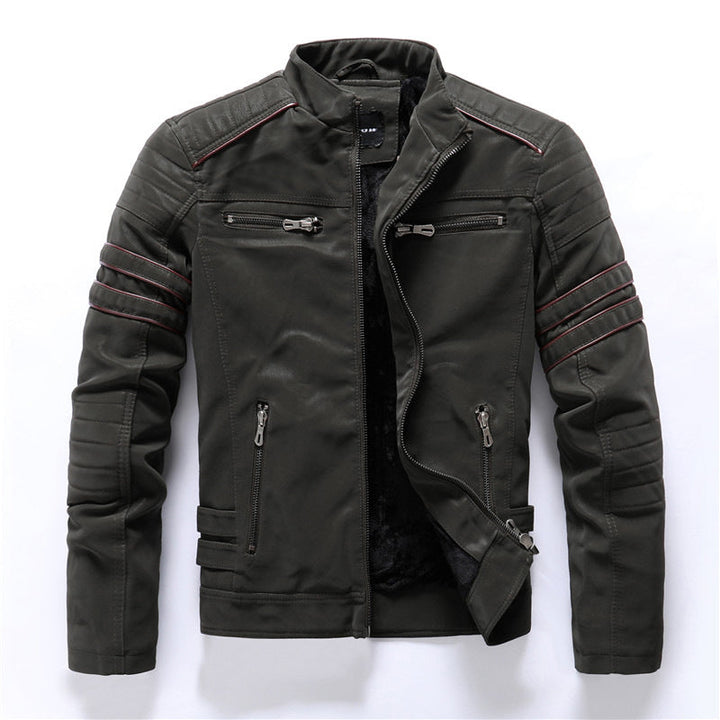 Ravon | Men’s Cargo Motorcycle Jacket with Zipper