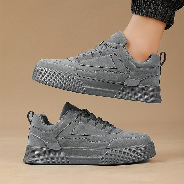 Rhett | Men’s Lace-Up Platform Sneakers with Panel Details